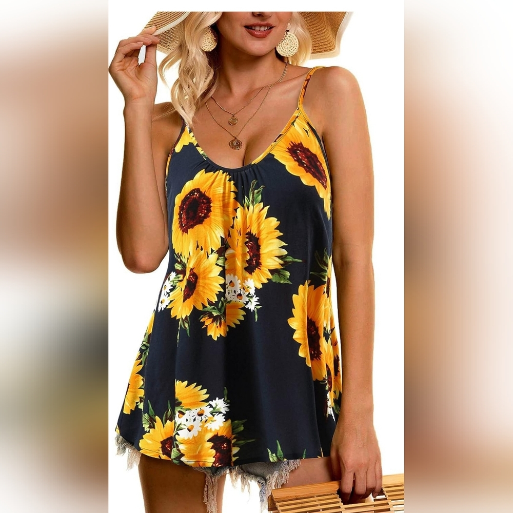 New Xl Sunflower Blouse